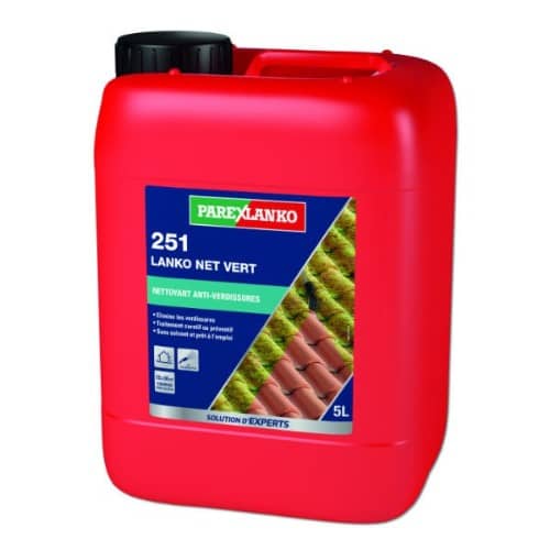 Bidon de nettoyant de toiture Parexlanko 251 Lanko Net Vert