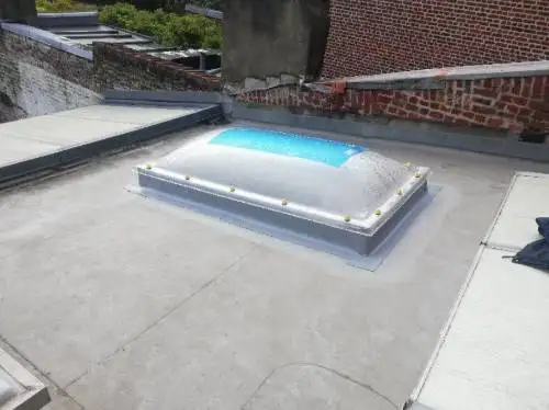 chantier etancheite avec dome termine
