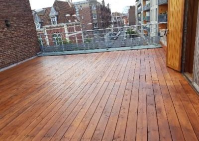 Photo d'un chantier de construction de toit-terrasse fini, réalisé par BT'Étanche