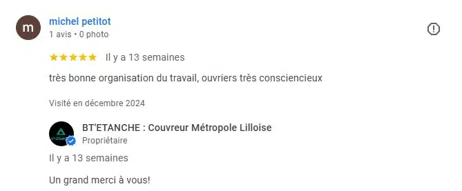 avis google business profile btetanche note 5 sur 5 client monsieur michel petitot 1